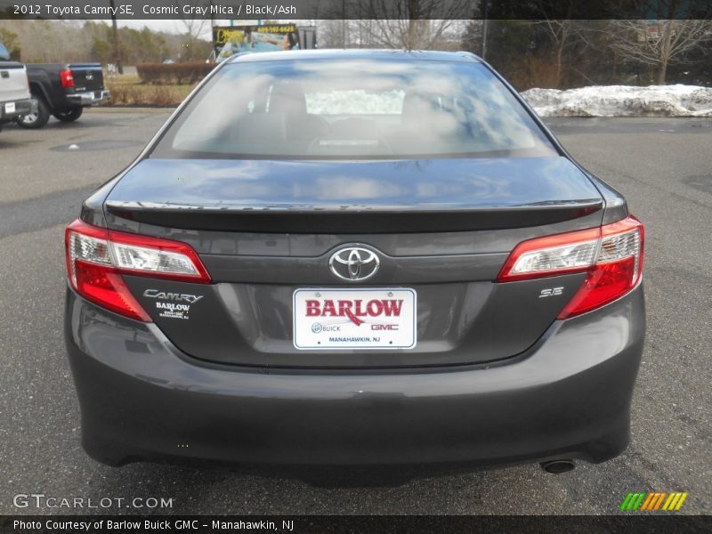 Cosmic Gray Mica / Black/Ash 2012 Toyota Camry SE