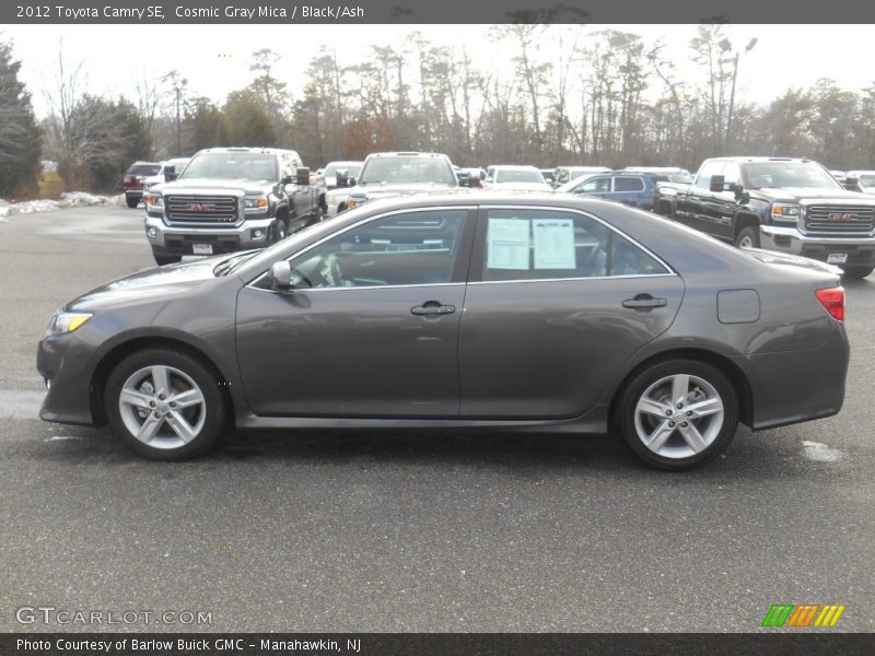 Cosmic Gray Mica / Black/Ash 2012 Toyota Camry SE