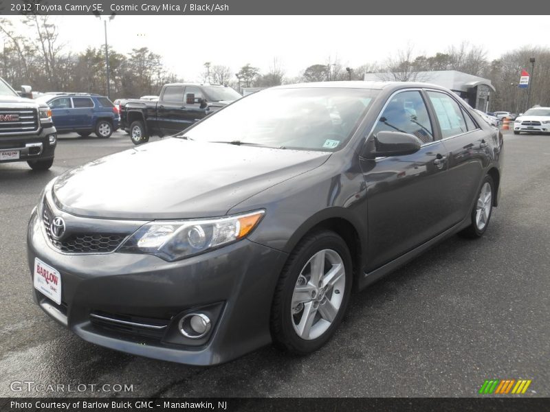 Cosmic Gray Mica / Black/Ash 2012 Toyota Camry SE