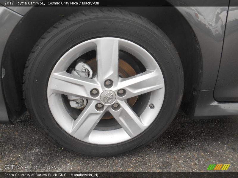 Cosmic Gray Mica / Black/Ash 2012 Toyota Camry SE
