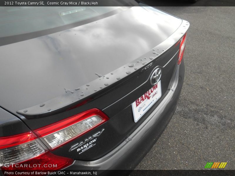 Cosmic Gray Mica / Black/Ash 2012 Toyota Camry SE