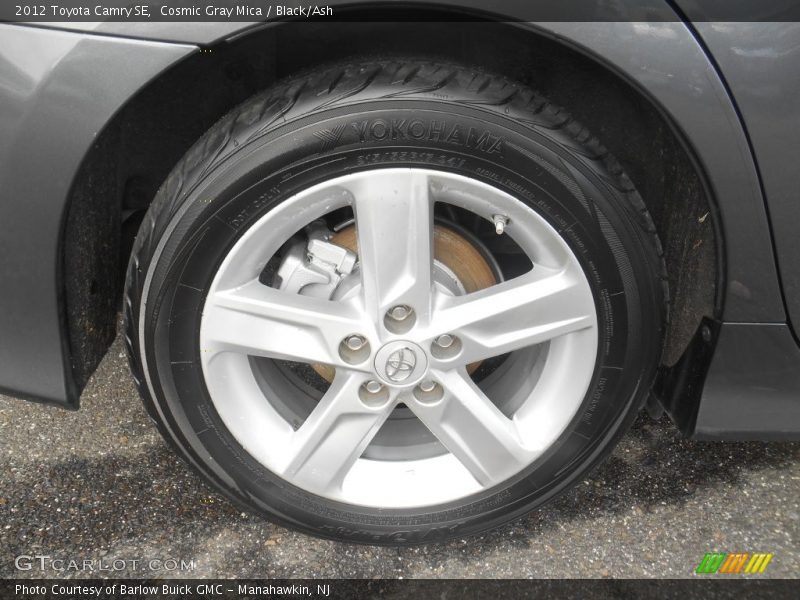 Cosmic Gray Mica / Black/Ash 2012 Toyota Camry SE
