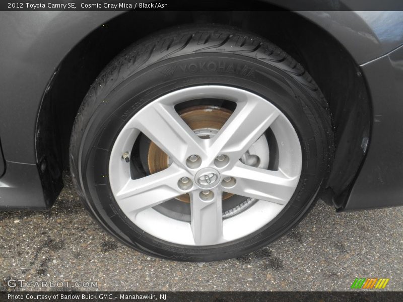 Cosmic Gray Mica / Black/Ash 2012 Toyota Camry SE