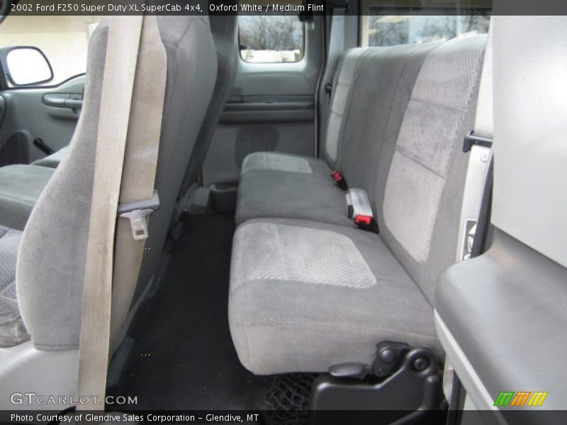 Oxford White / Medium Flint 2002 Ford F250 Super Duty XL SuperCab 4x4