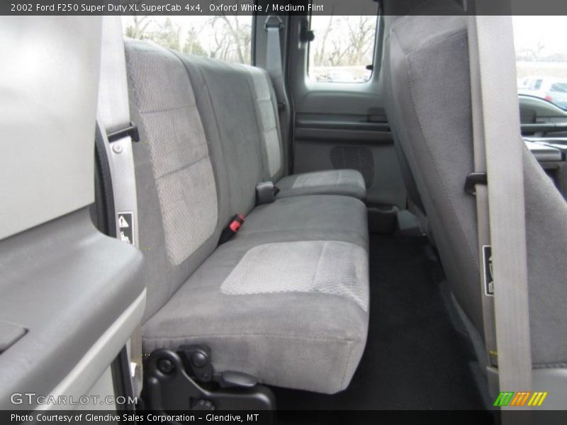 Oxford White / Medium Flint 2002 Ford F250 Super Duty XL SuperCab 4x4