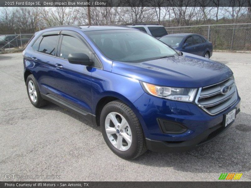 Deep Impact Blue Metallic / Ebony 2015 Ford Edge SE