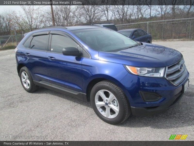 Deep Impact Blue Metallic / Ebony 2015 Ford Edge SE
