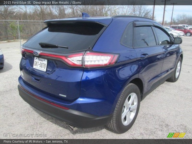 Deep Impact Blue Metallic / Ebony 2015 Ford Edge SE