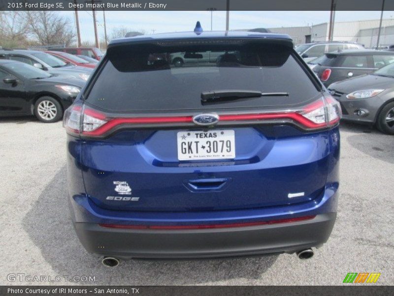 Deep Impact Blue Metallic / Ebony 2015 Ford Edge SE