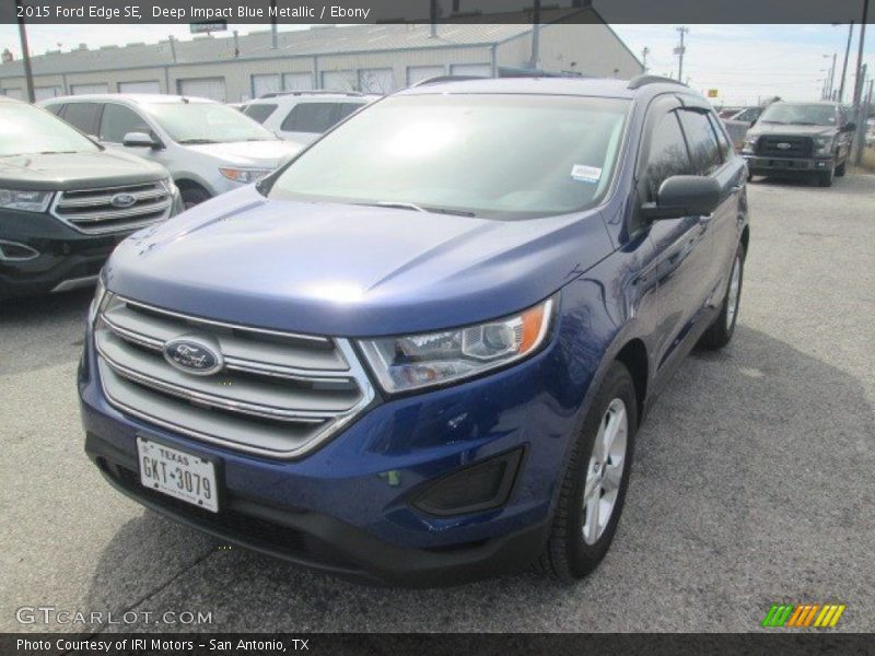 Deep Impact Blue Metallic / Ebony 2015 Ford Edge SE