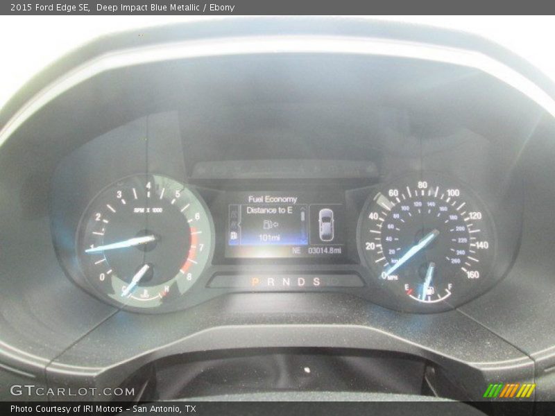 Deep Impact Blue Metallic / Ebony 2015 Ford Edge SE