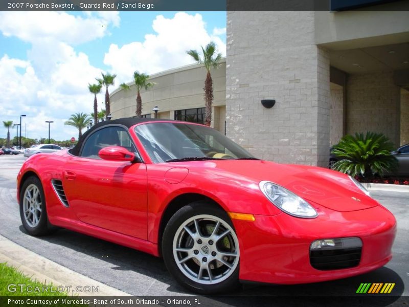 Guards Red / Sand Beige 2007 Porsche Boxster