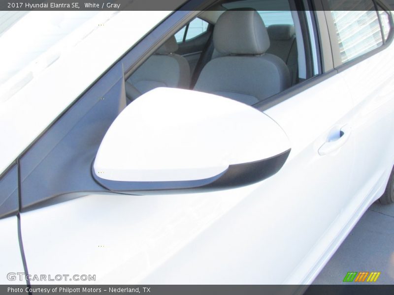 White / Gray 2017 Hyundai Elantra SE