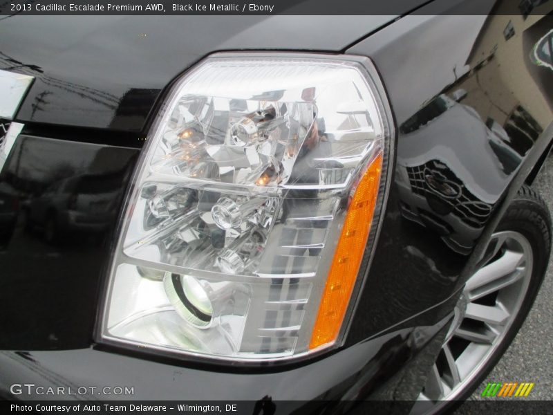 Black Ice Metallic / Ebony 2013 Cadillac Escalade Premium AWD