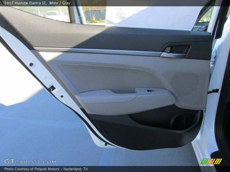 White / Gray 2017 Hyundai Elantra SE