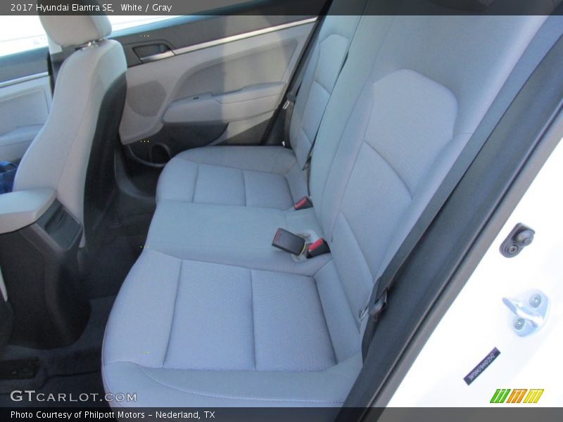 White / Gray 2017 Hyundai Elantra SE