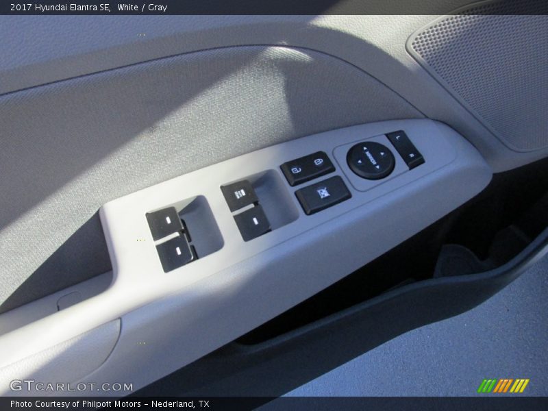 White / Gray 2017 Hyundai Elantra SE