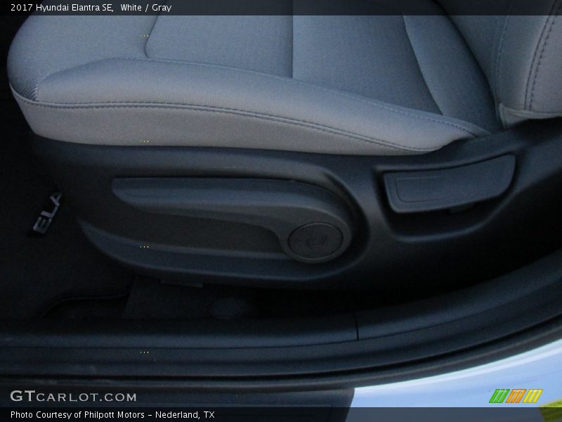 White / Gray 2017 Hyundai Elantra SE