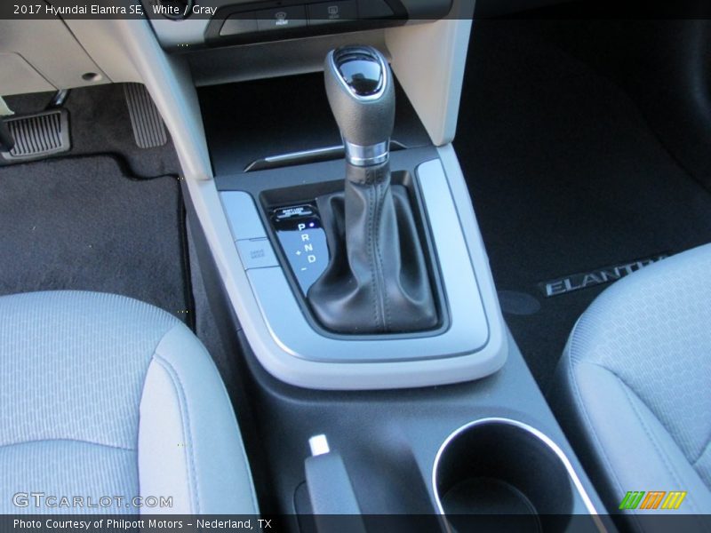 White / Gray 2017 Hyundai Elantra SE