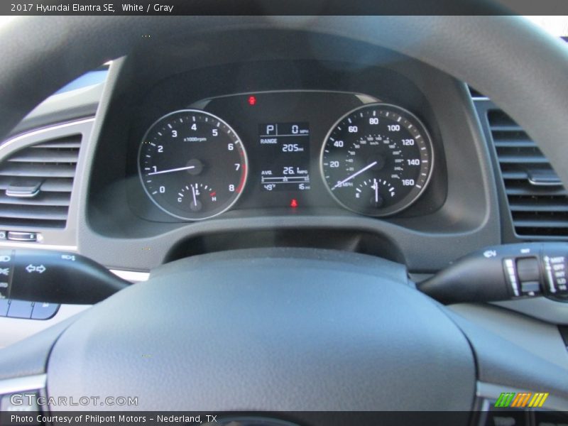 White / Gray 2017 Hyundai Elantra SE