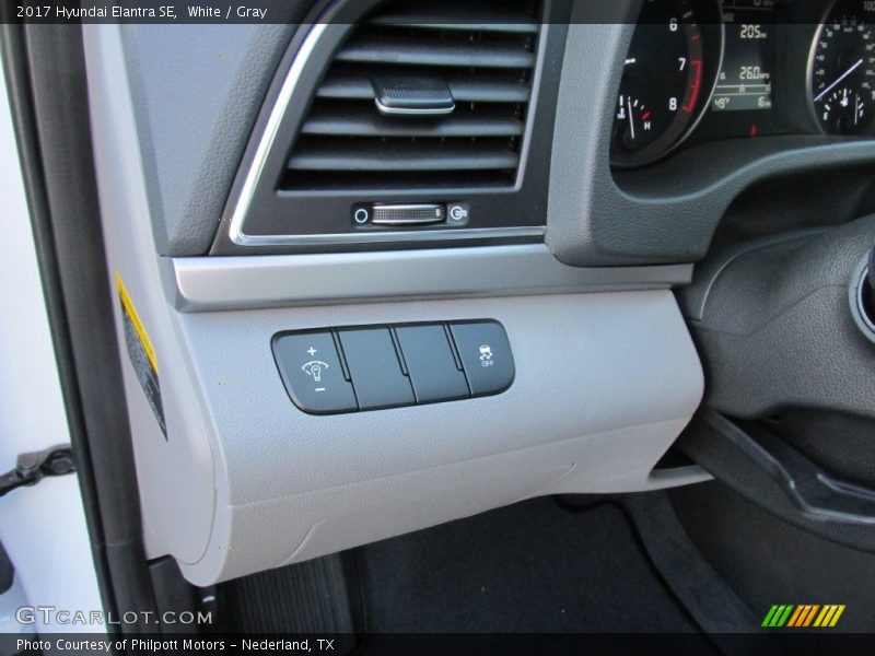 White / Gray 2017 Hyundai Elantra SE