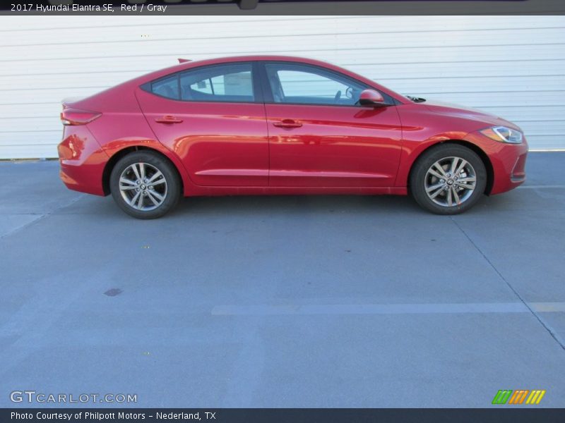 Red / Gray 2017 Hyundai Elantra SE