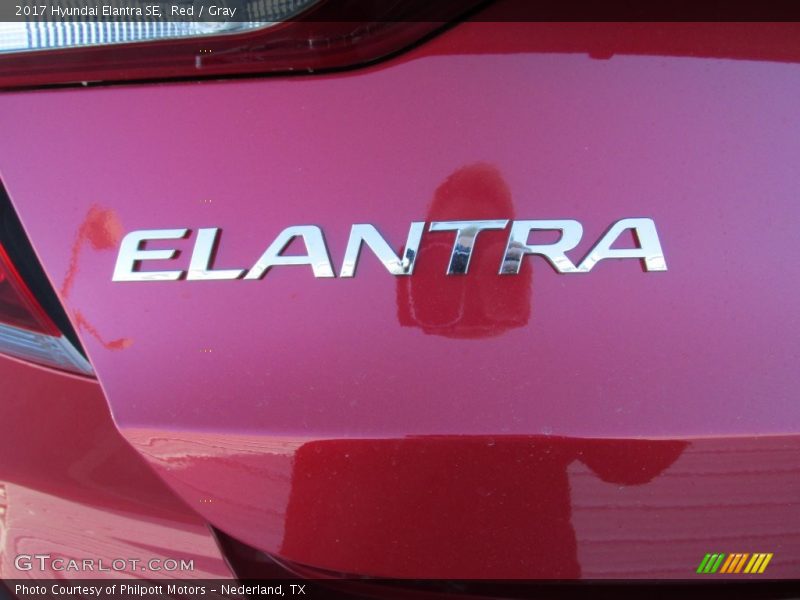 Red / Gray 2017 Hyundai Elantra SE