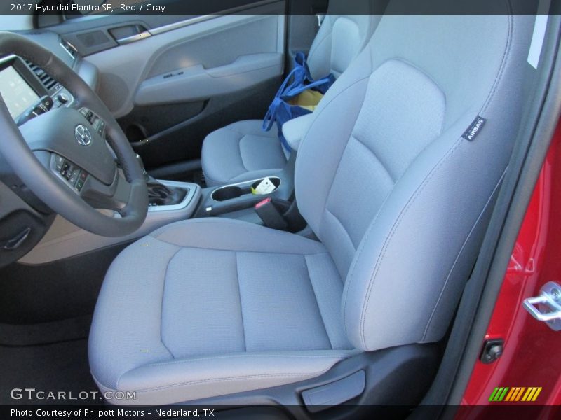 Red / Gray 2017 Hyundai Elantra SE