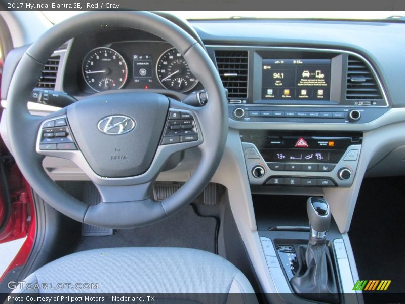 Red / Gray 2017 Hyundai Elantra SE