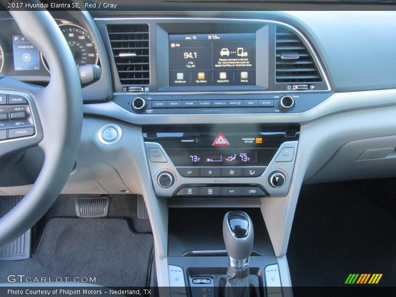 Red / Gray 2017 Hyundai Elantra SE