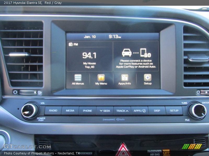 Red / Gray 2017 Hyundai Elantra SE