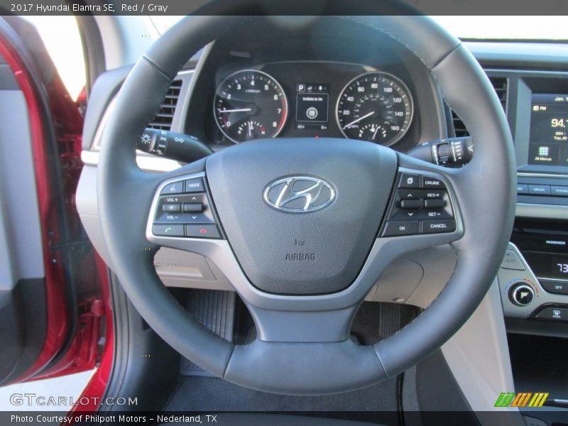Red / Gray 2017 Hyundai Elantra SE