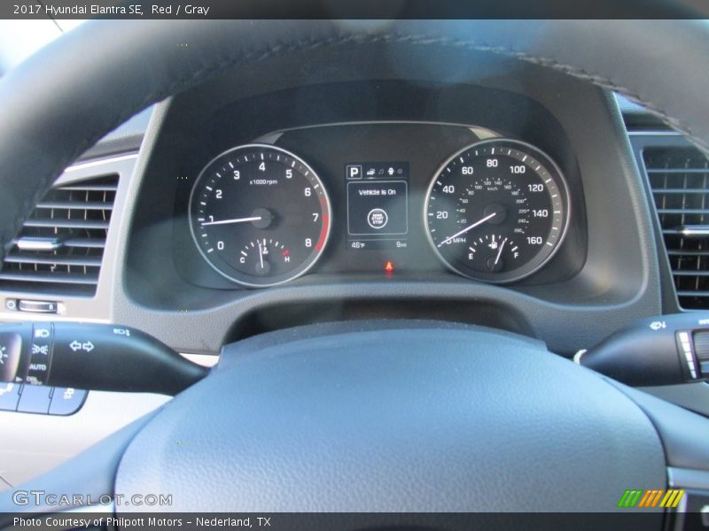 Red / Gray 2017 Hyundai Elantra SE