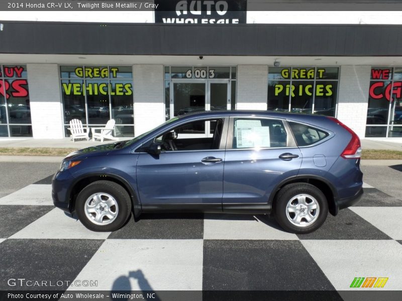 Twilight Blue Metallic / Gray 2014 Honda CR-V LX