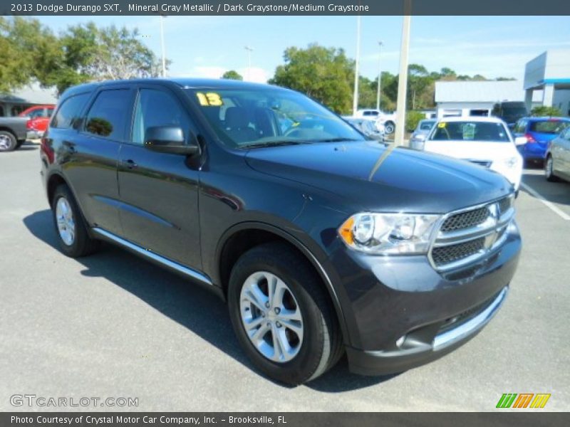 Mineral Gray Metallic / Dark Graystone/Medium Graystone 2013 Dodge Durango SXT