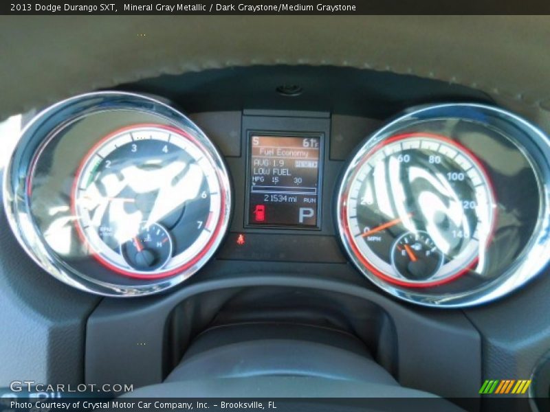 Mineral Gray Metallic / Dark Graystone/Medium Graystone 2013 Dodge Durango SXT