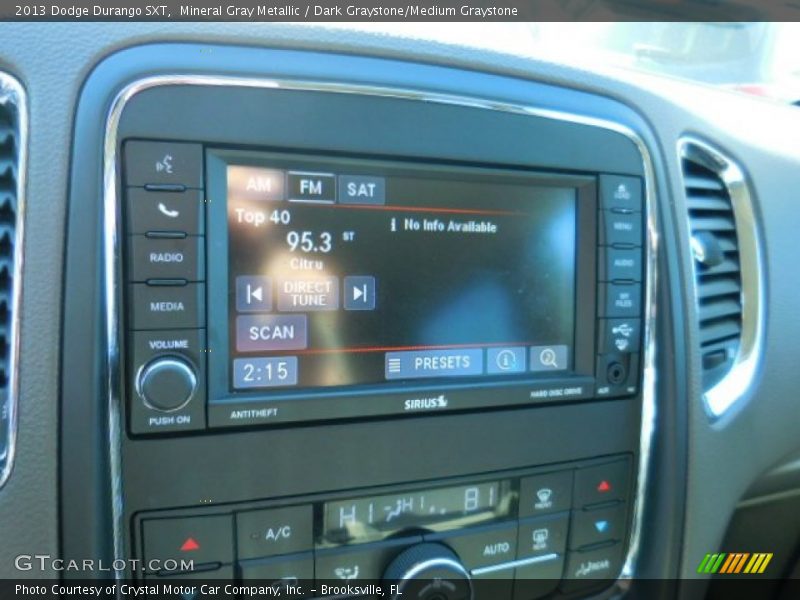 Mineral Gray Metallic / Dark Graystone/Medium Graystone 2013 Dodge Durango SXT
