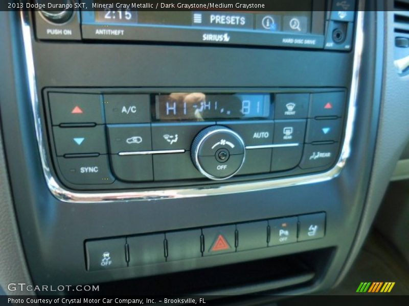 Mineral Gray Metallic / Dark Graystone/Medium Graystone 2013 Dodge Durango SXT
