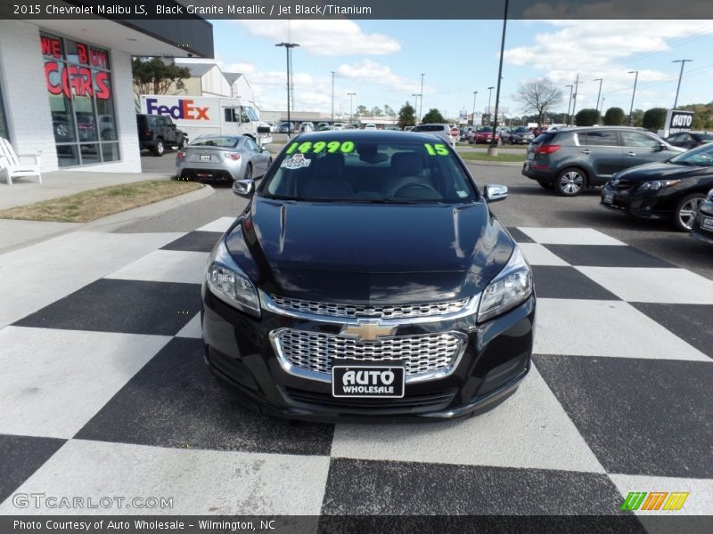 Black Granite Metallic / Jet Black/Titanium 2015 Chevrolet Malibu LS
