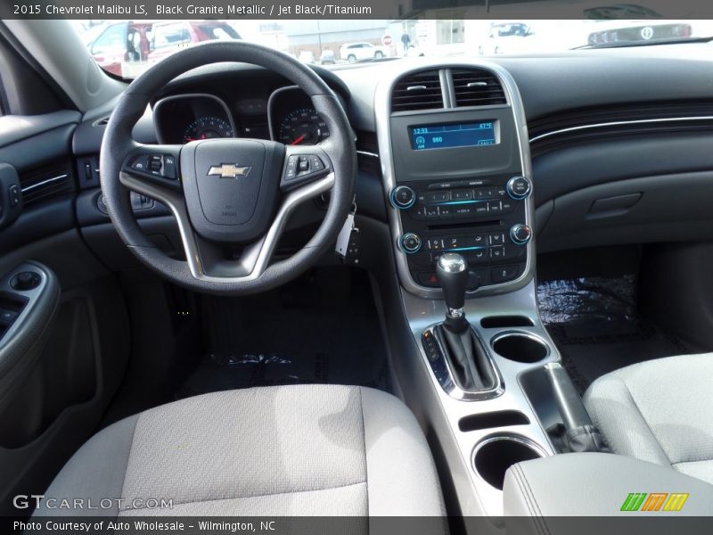 Black Granite Metallic / Jet Black/Titanium 2015 Chevrolet Malibu LS