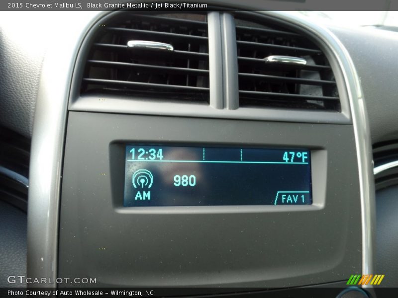 Black Granite Metallic / Jet Black/Titanium 2015 Chevrolet Malibu LS