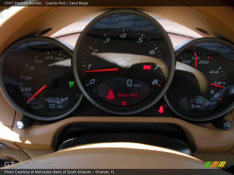 Guards Red / Sand Beige 2007 Porsche Boxster