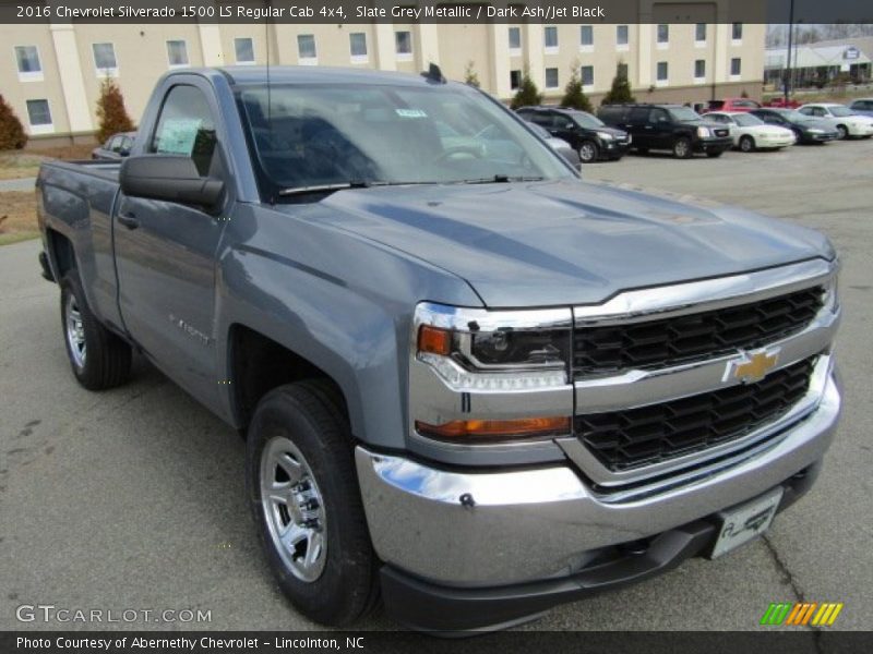 Slate Grey Metallic / Dark Ash/Jet Black 2016 Chevrolet Silverado 1500 LS Regular Cab 4x4
