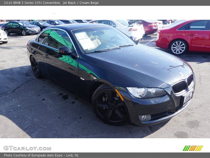 Jet Black / Cream Beige 2010 BMW 3 Series 335i Convertible