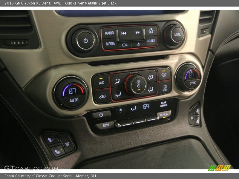 Quicksilver Metallic / Jet Black 2015 GMC Yukon XL Denali 4WD