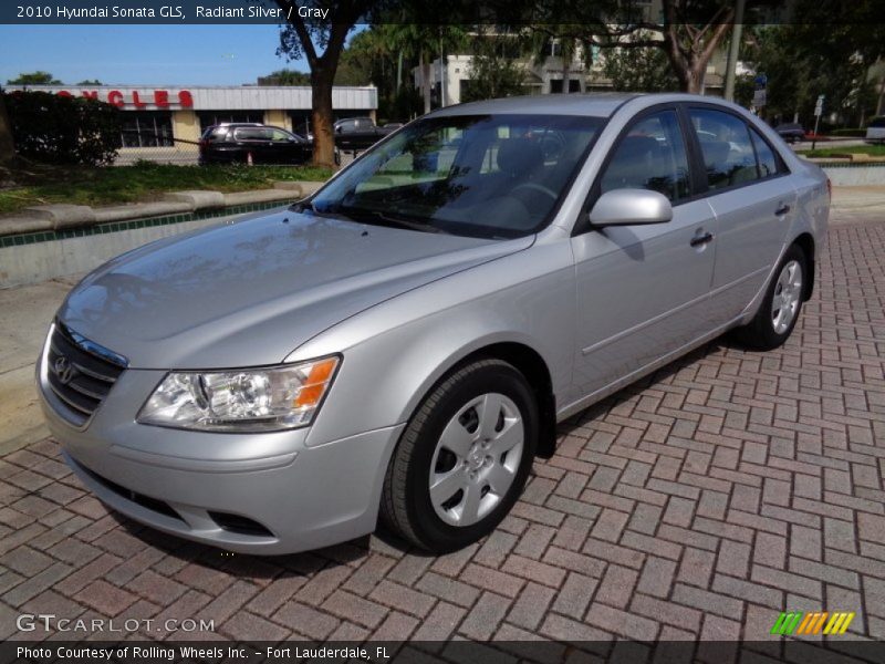 Radiant Silver / Gray 2010 Hyundai Sonata GLS