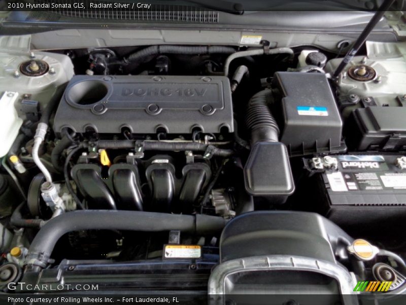 Radiant Silver / Gray 2010 Hyundai Sonata GLS