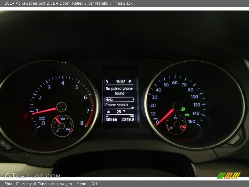 Reflex Silver Metallic / Titan Black 2014 Volkswagen Golf 2.5L 4 Door