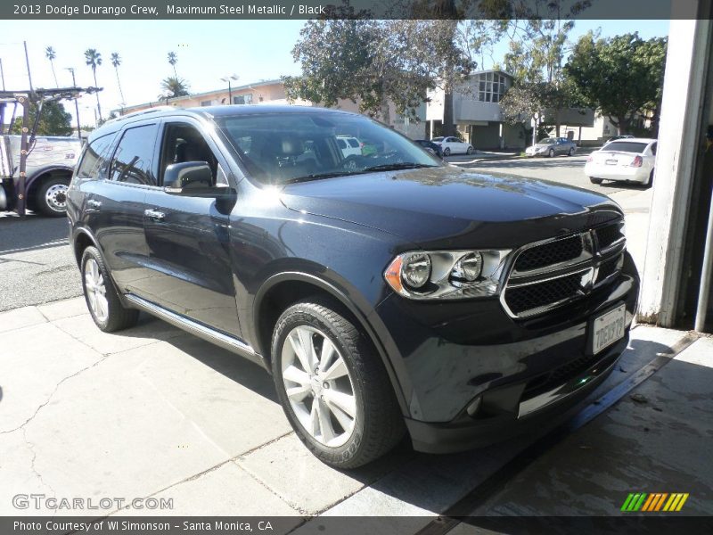 Maximum Steel Metallic / Black 2013 Dodge Durango Crew
