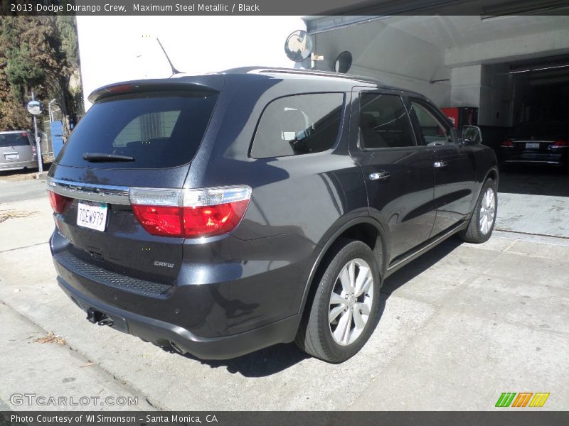 Maximum Steel Metallic / Black 2013 Dodge Durango Crew